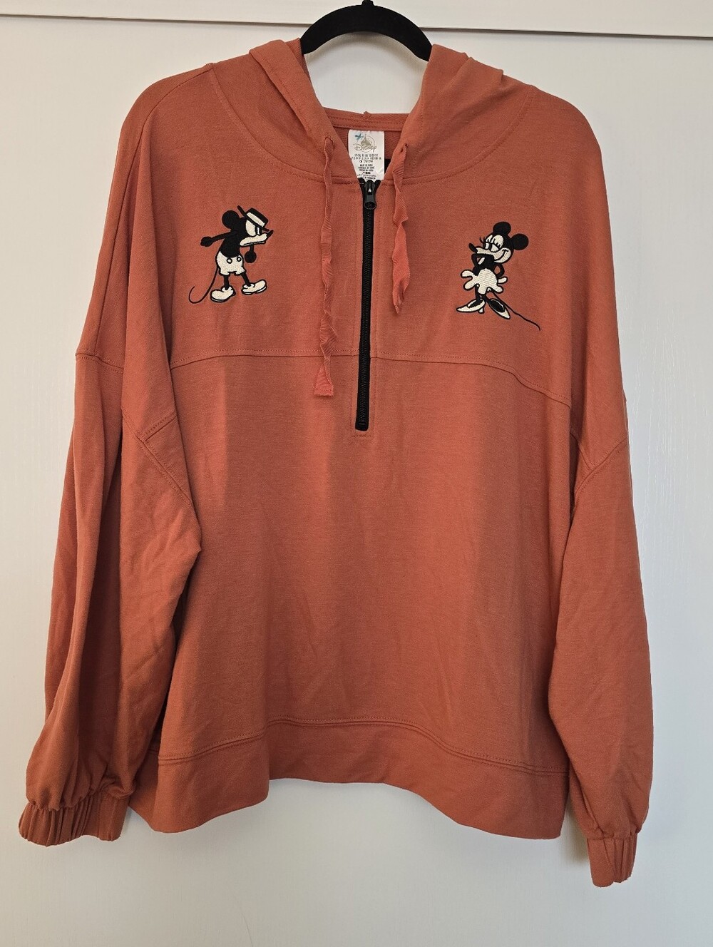 Disney - (Plus-Size) Retro Mickey & Minnie Embroidered Lounge Hoodie Pants Set - Picture 6 of 13